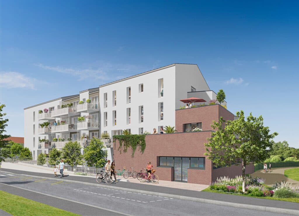 Cholet — Située à proximité immédiate de la gare de Cholet, cette nouvelle résidence s’implante dans un quart... — Miniature 2