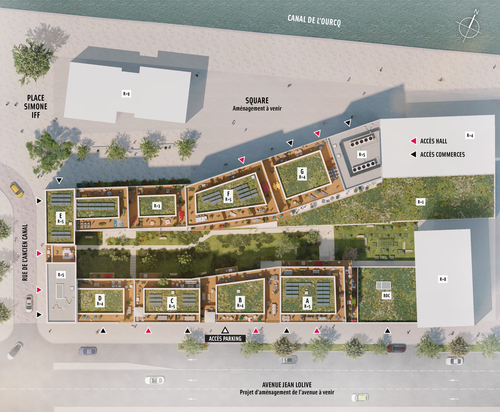 Pantin — Située au bord du Canal de l’Ourcq, cette nouvelle réalisation bénéficie d’un emplacement privilégié... — Miniature 5