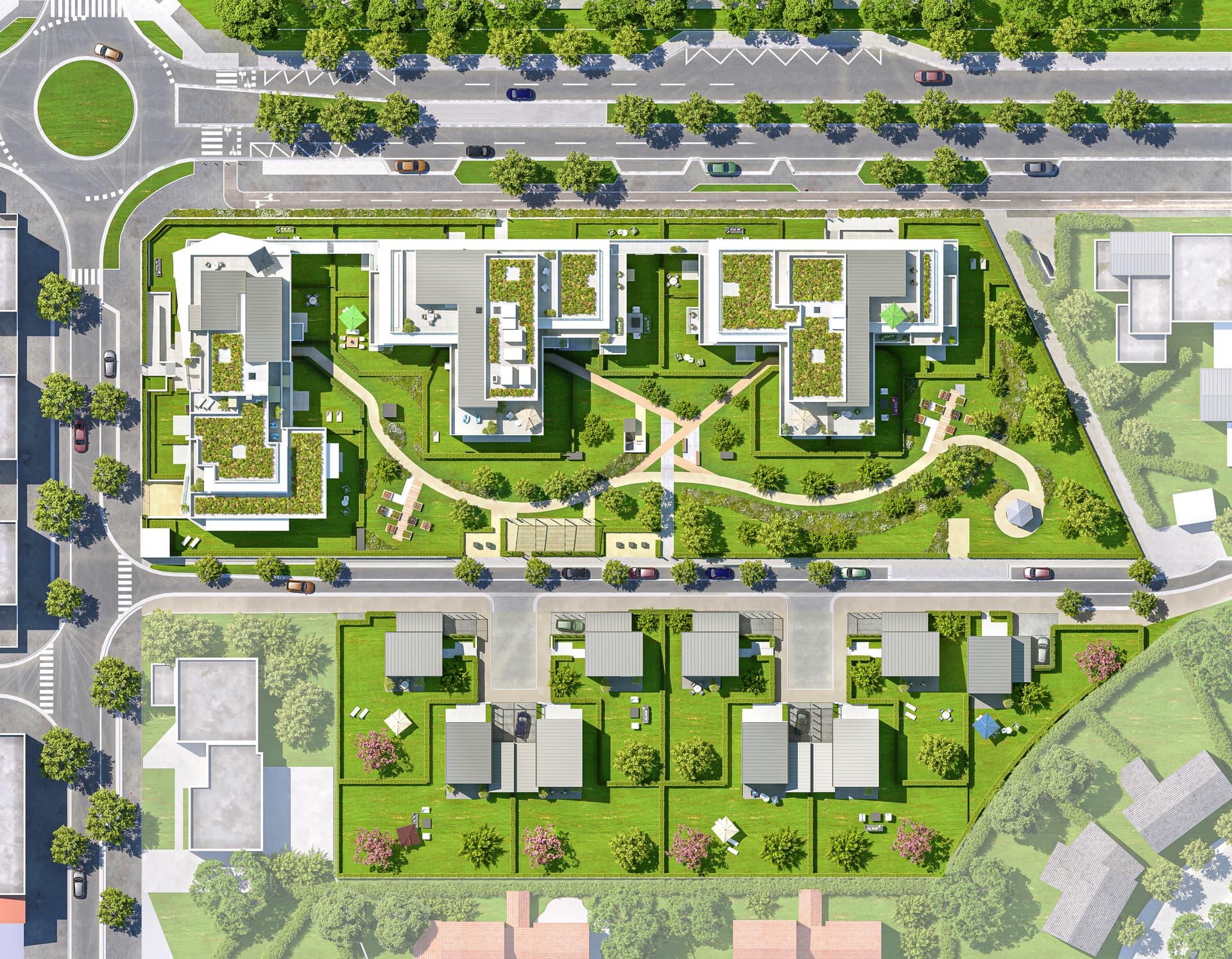 Elancourt — Au cœur du quartier dynamique de la Clef de Saint-Pierre à Élancourt, un ensemble résidentiel aux li... — Miniature 5