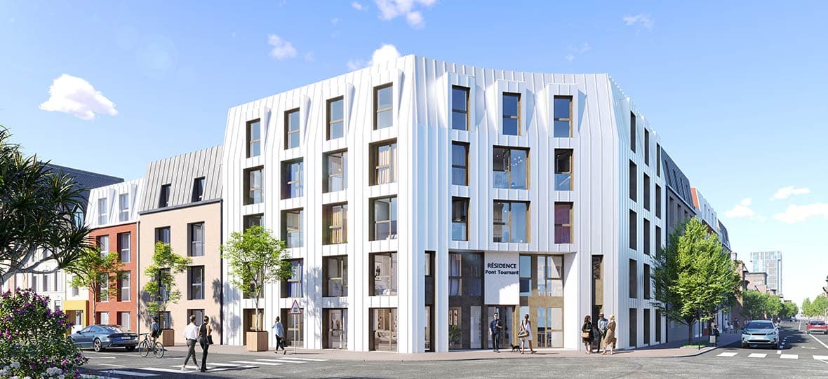 Cherbourg-en-Cotentin — Cette résidence contemporaine propose 89 appartements, allant du studio au deux pièces, conçus pour ... — Miniature 2