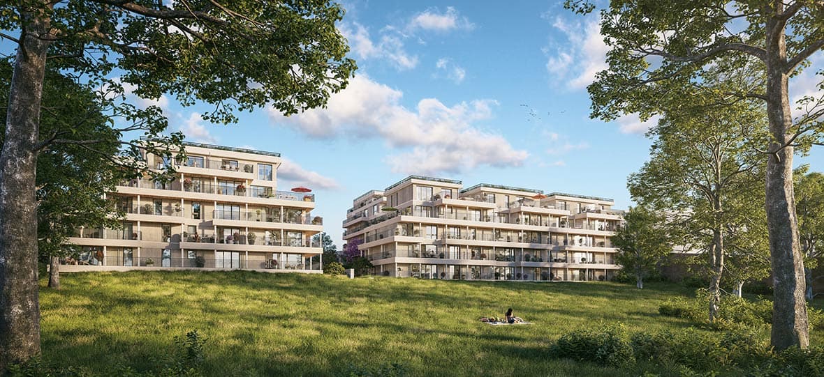 Saint-Germain-en-Laye — Située dans un environnement résidentiel paisible, cette nouvelle résidence propose des appartements... — Photo 1