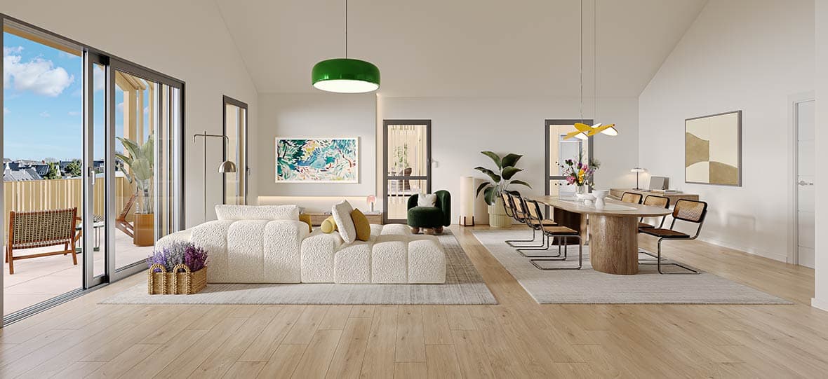 Vannes — Cette nouvelle résidence propose des appartements de type T3, offrant des surfaces généreuses d’envi... — Miniature 2