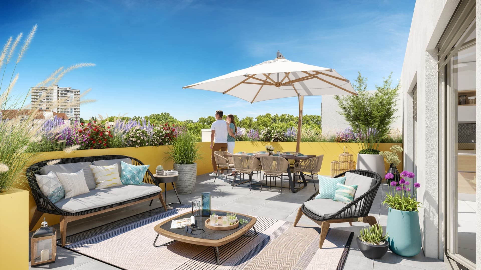 Villeurbanne — Ce programme immobilier neuf propose des espaces de stationnement au sein d'une résidence moderne do... — Photo 1