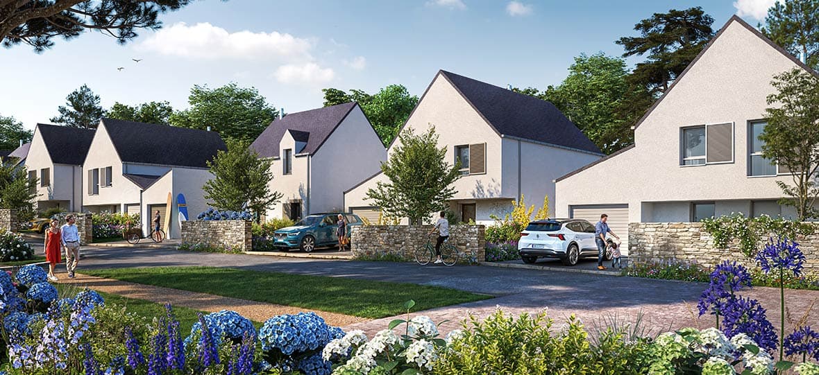 Larmor-Baden — Situé dans un environnement calme et préservé, ce nouveau programme résidentiel propose des maisons ...
