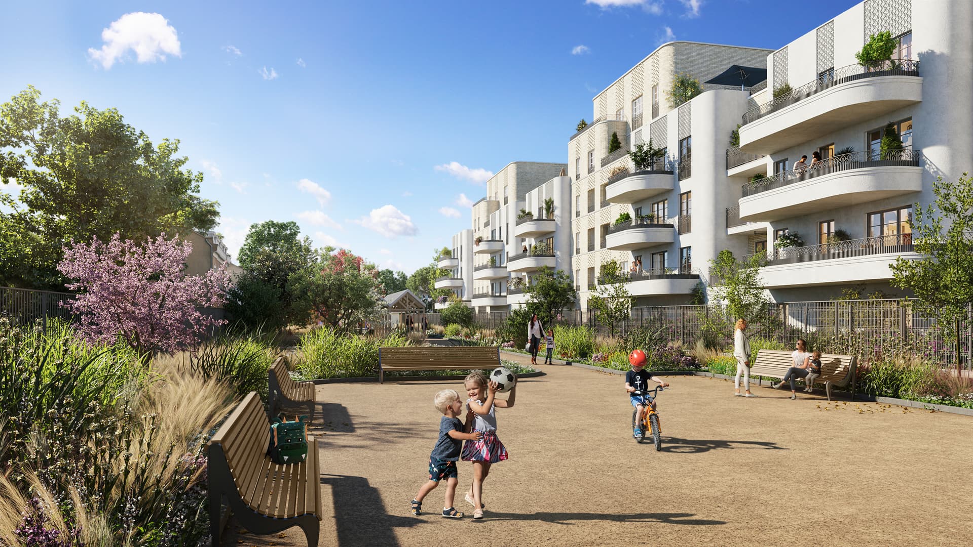 Bezons — Située dans un quartier résidentiel dynamique, cette nouvelle réalisation s’intègre harmonieusement ... — Photo 1