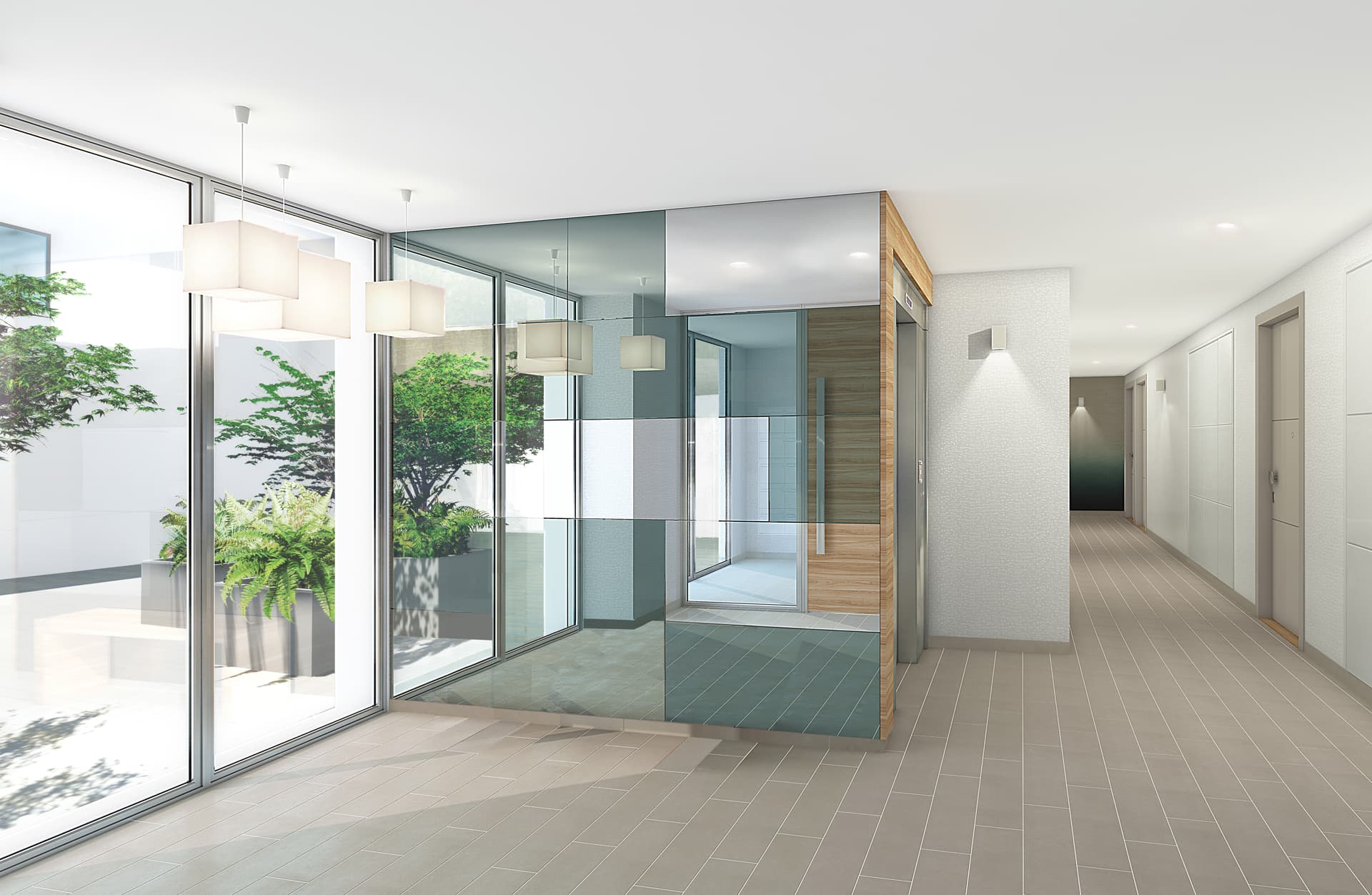 Notre Dame de Bondeville — Située au cœur d’un environnement verdoyant, cette résidence se distingue par son architecture conte... — Miniature 4