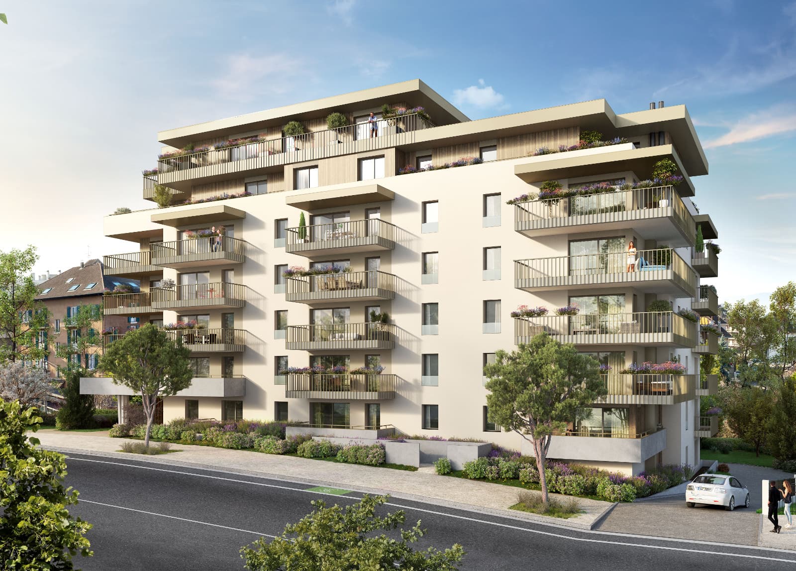 Thonon-les-Bains — Située dans un environnement urbain dynamique, cette résidence neuve propose des appartements aux vo... — Miniature 2