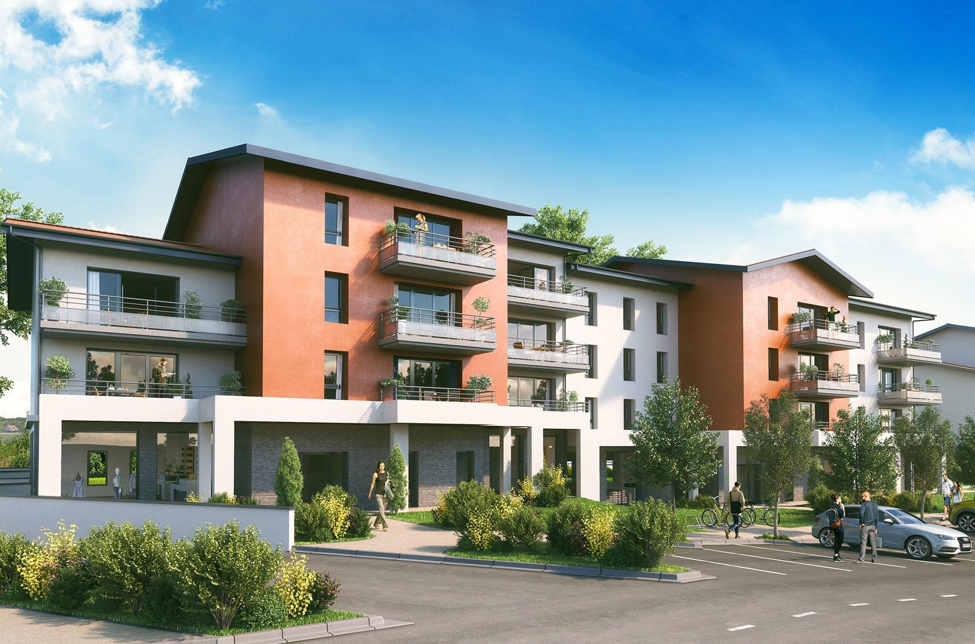 Cessy — Située à Cessy, cette résidence contemporaine propose un cadre de vie serein au sein d’un environnem... — Miniature 3