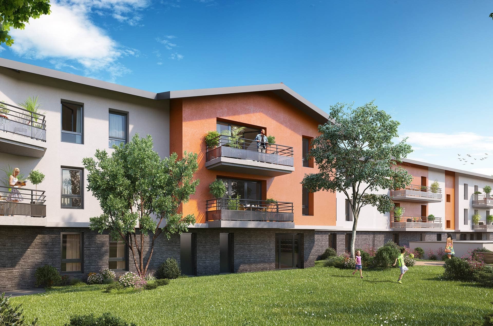 Cessy — Située à Cessy, cette résidence contemporaine propose un cadre de vie serein au sein d’un environnem... — Miniature 4