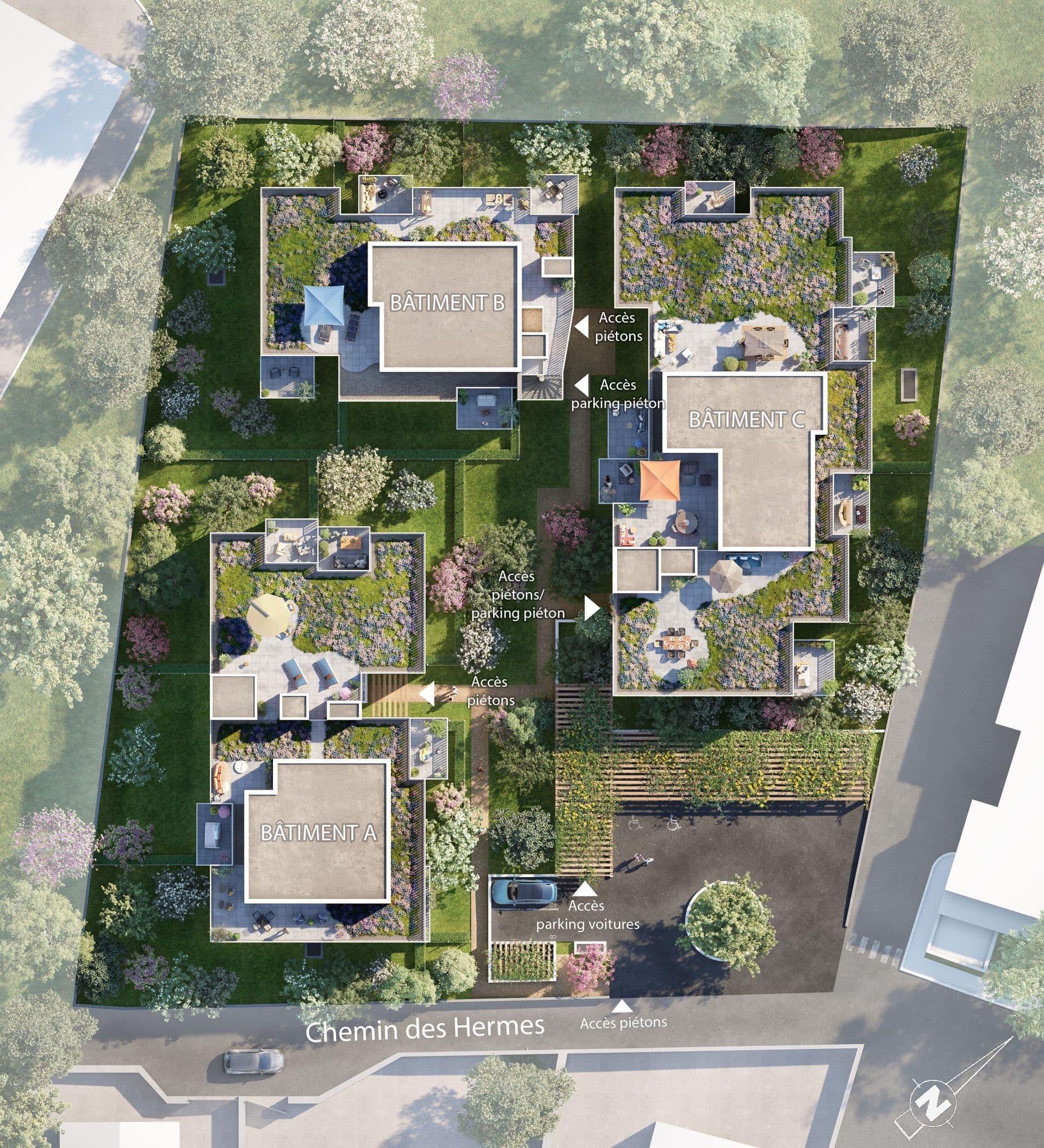 Vitrolles — Située au cœur d’un quartier résidentiel à Vitrolles, cette résidence à taille humaine s’intègre har... — Miniature 4