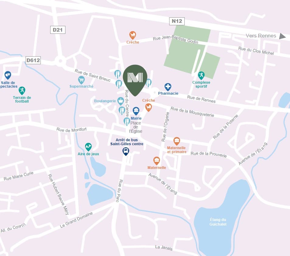 Saint-Gilles — Située au nord-ouest de Rennes, à Saint-Gilles, cette résidence bénéficie d’un emplacement privilégi... — Miniature 4