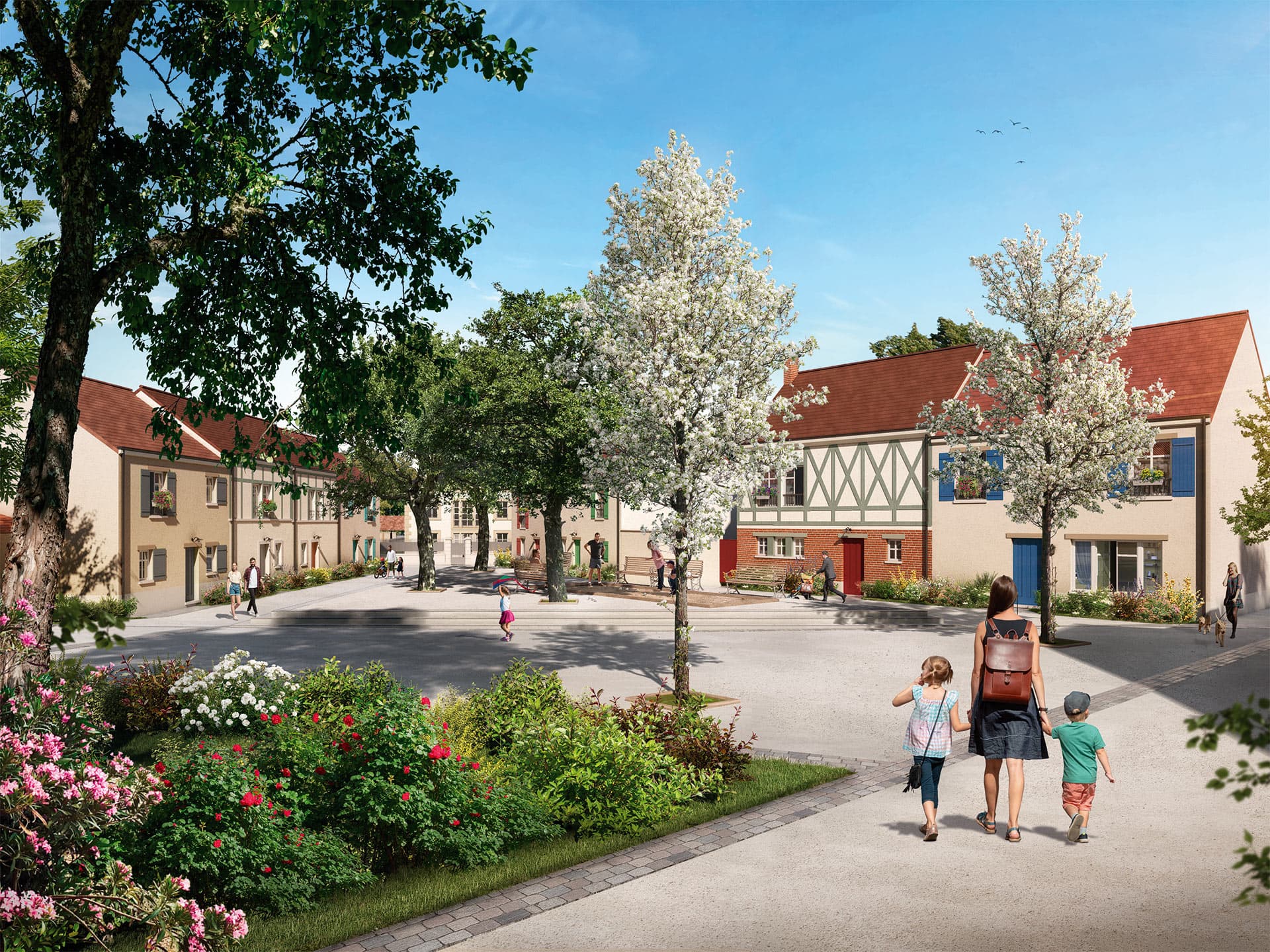 Coupvray — À proximité immédiate du Val d'Europe, un nouveau quartier résidentiel à Coupvray propose un cadre d... — Miniature 2