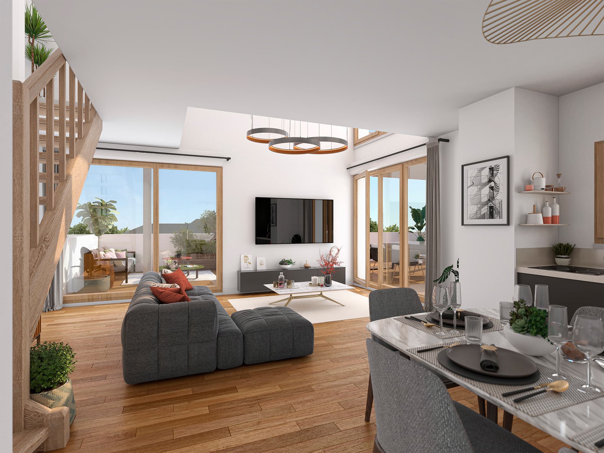 Orvault — Situé à Orvault, au sein d’un quartier en plein renouveau, ce projet s’intègre harmonieusement dans ... — Miniature 3