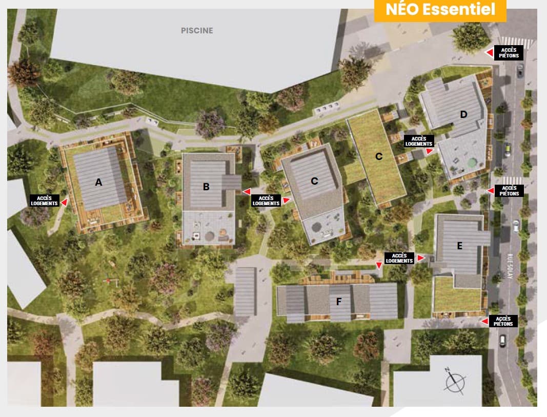 Orvault — Situé à Orvault, au sein d’un quartier en plein renouveau, ce projet s’intègre harmonieusement dans ... — Miniature 4