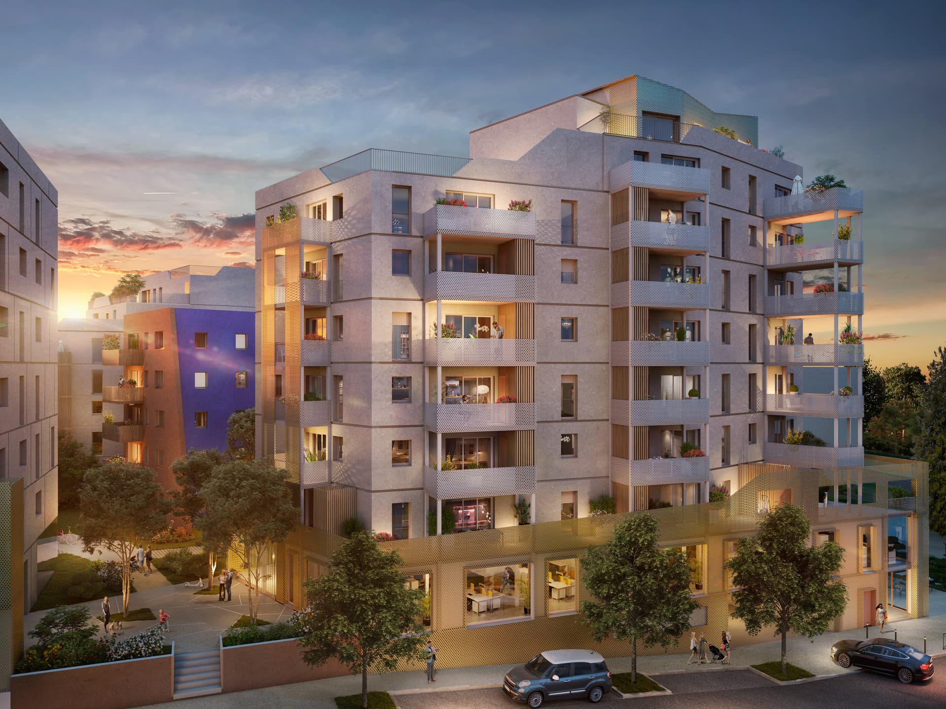 Orvault — Situé à Orvault, au sein d’un quartier en plein renouveau, ce projet s’intègre harmonieusement dans ... — Miniature 12