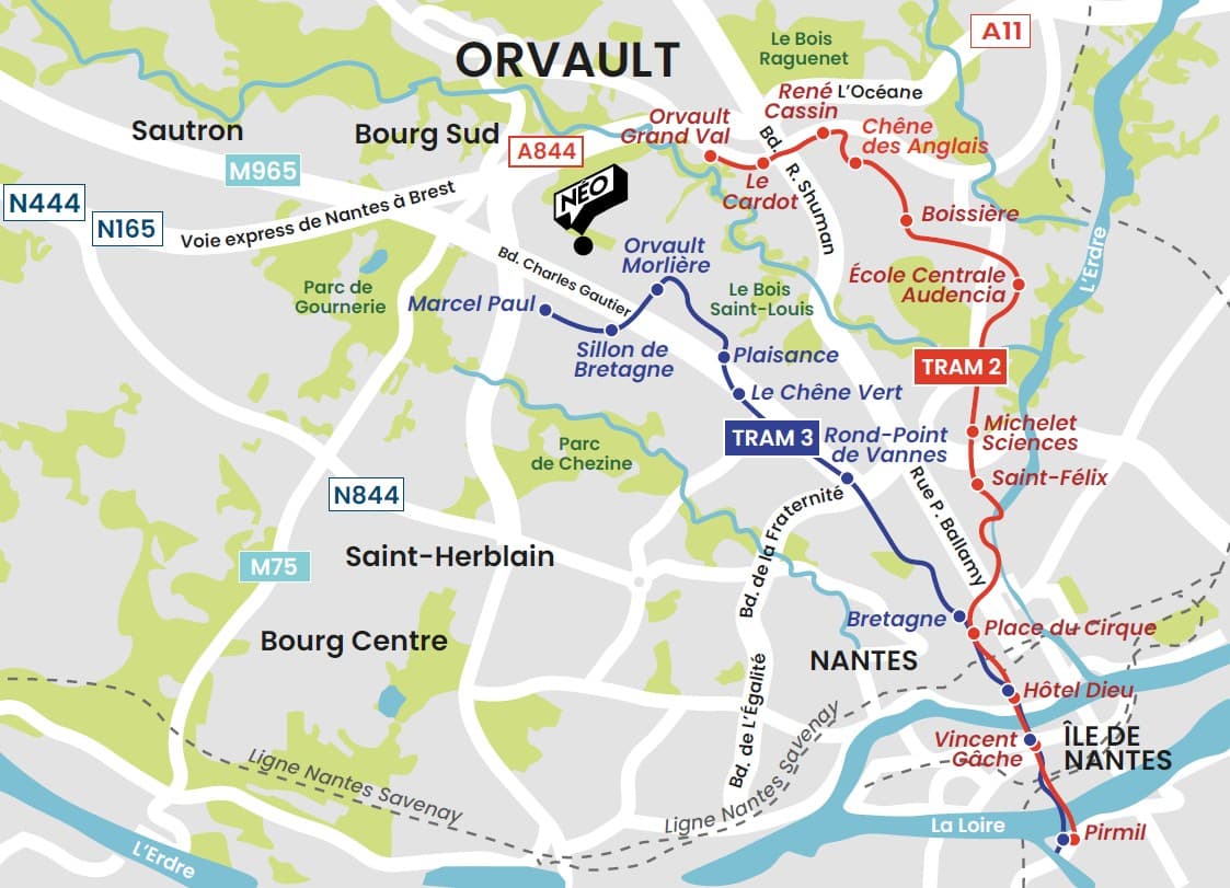 Orvault — Situé à Orvault, au sein d’un quartier en plein renouveau, ce projet s’intègre harmonieusement dans ... — Miniature 13
