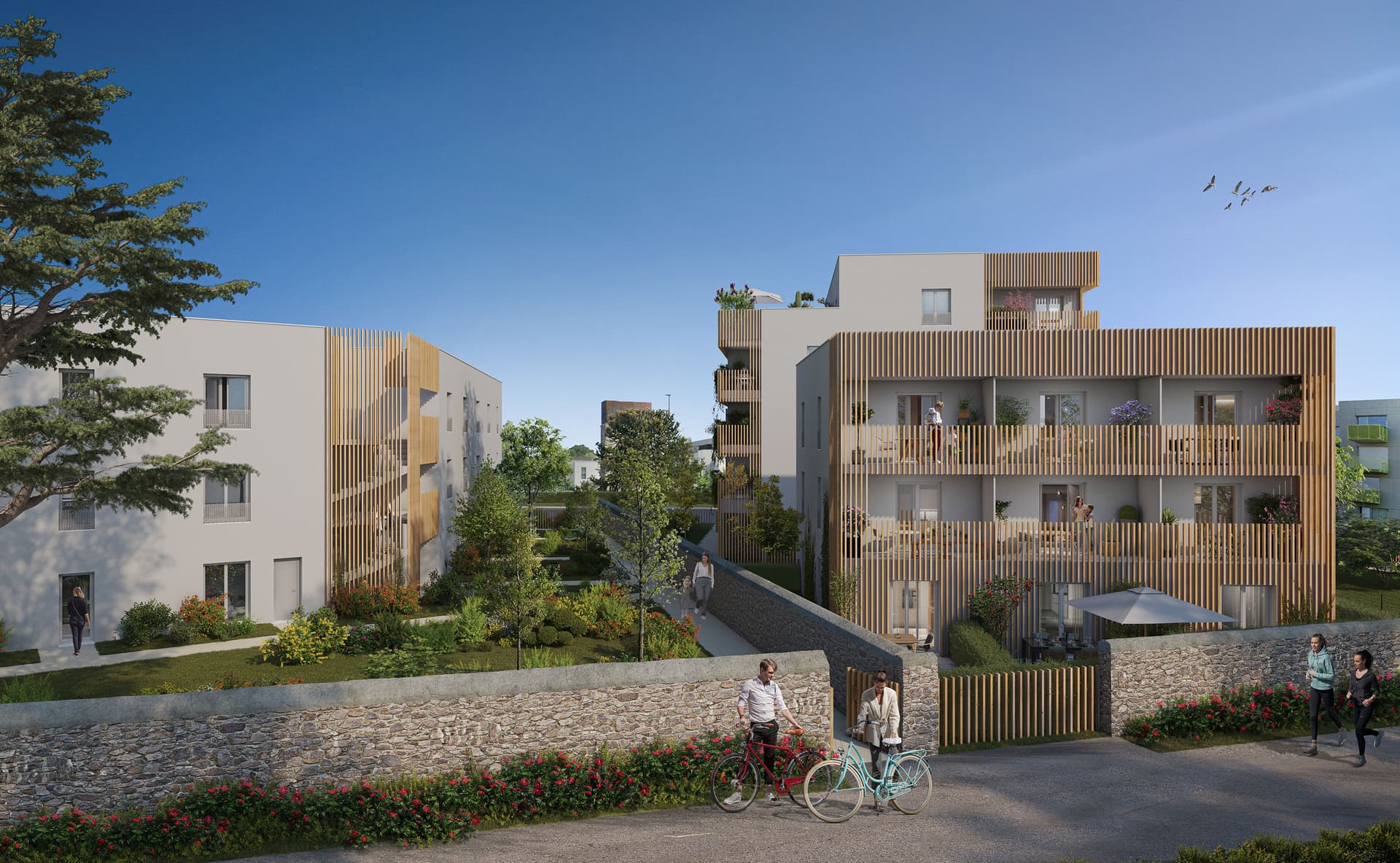 Nantes — Située à l'est de Nantes, cette résidence contemporaine s’intègre dans un quartier en pleine évoluti... — Photo 1