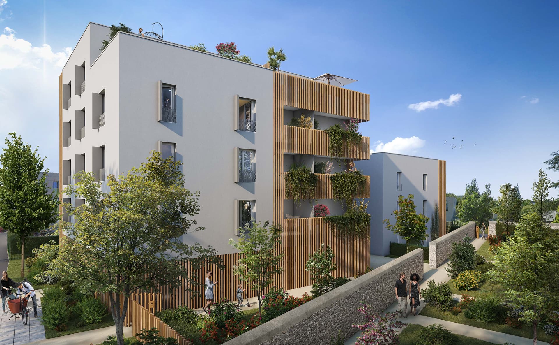 Nantes — Située à l'est de Nantes, cette résidence contemporaine s’intègre dans un quartier en pleine évoluti... — Miniature 3