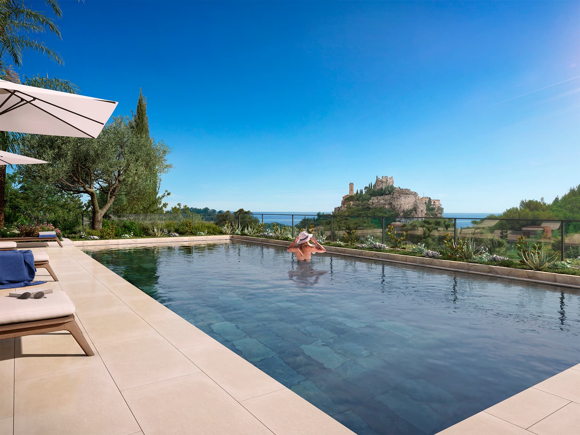 Eze — Située sur les hauteurs entre Nice et Monaco, cette résidence bénéficie d’un emplacement privilégié ... — Miniature 3