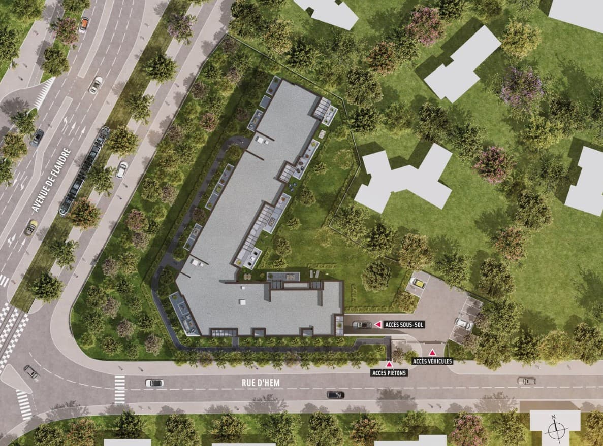 Croix — Située à moins de 10 kilomètres au nord-est de Lille, cette résidence à Croix bénéficie d’un cadre a... — Miniature 7