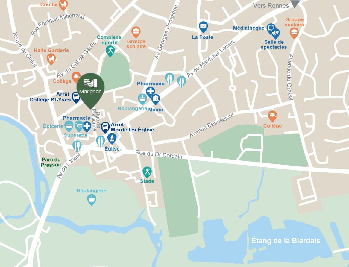 Mordelles — Située au cœur de la commune de Mordelles, à l’ouest de Rennes, cette nouvelle résidence propose un ... — Miniature 2