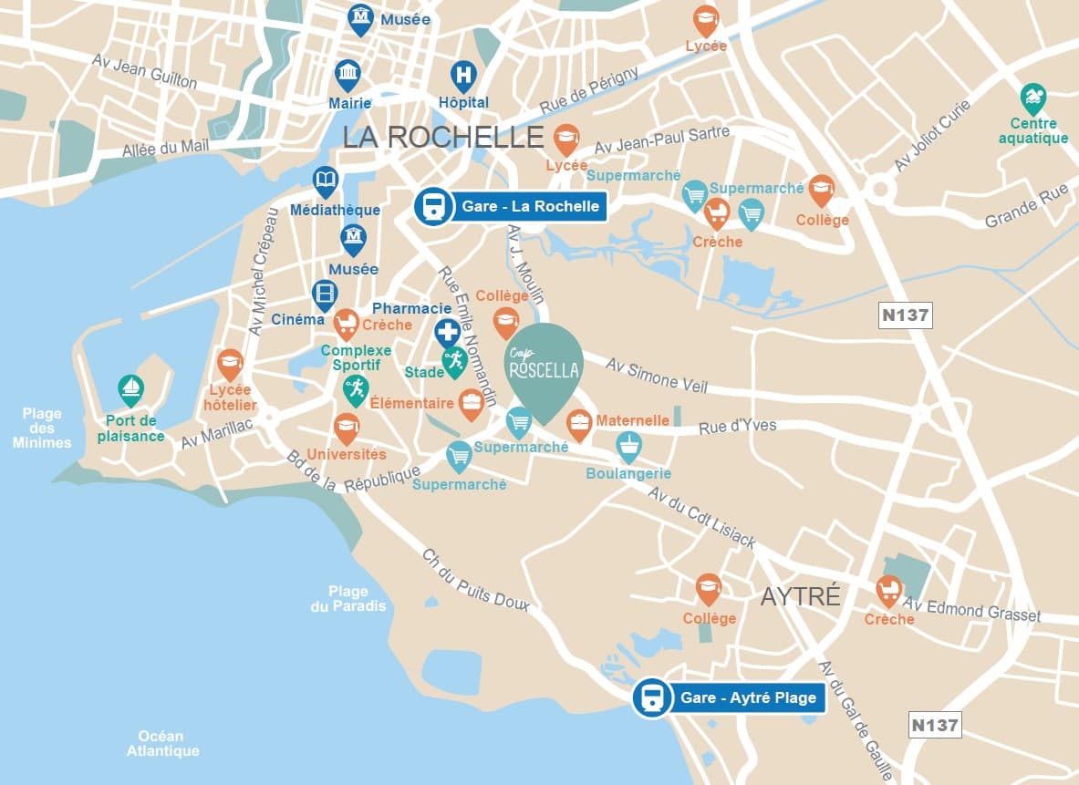 la Rochelle — Située à seulement quelques minutes à vélo du centre-ville historique et du port de La Rochelle, cet... — Miniature 5