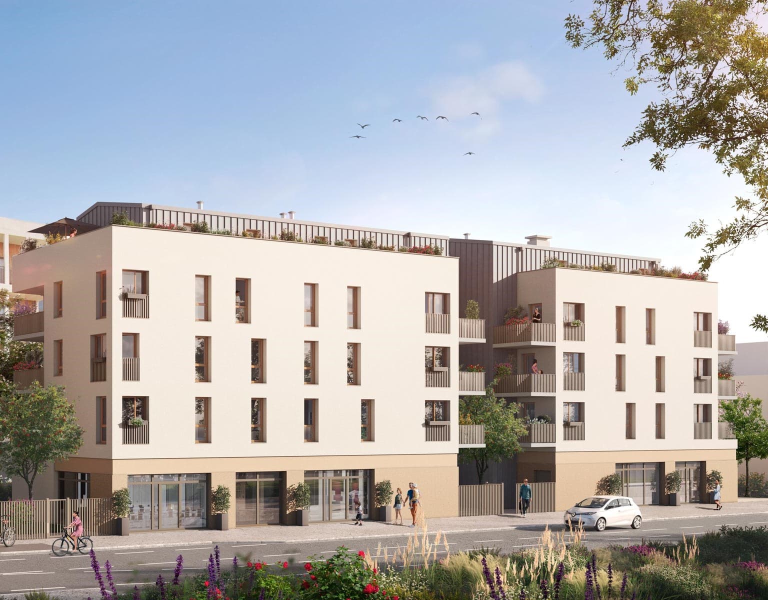 Brignais — Située à Brignais, cette nouvelle résidence propose un cadre de vie harmonieux alliant modernité et ... — Miniature 6