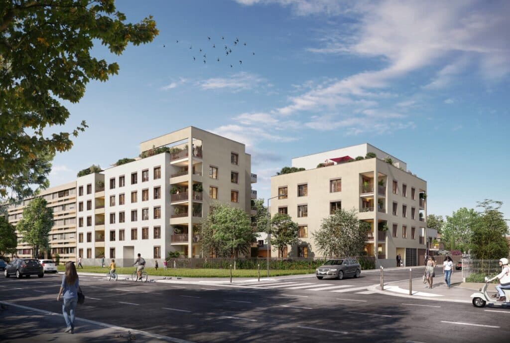 Venissieux — Située à Vénissieux, cette résidence contemporaine se distingue par une architecture moderne et élég... — Miniature 2