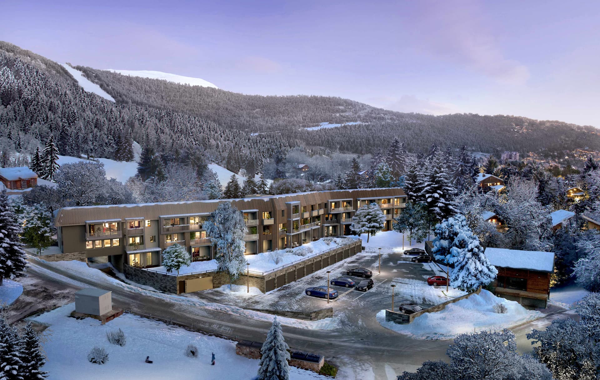 les Angles — Située au cœur de la station des Angles, cette nouvelle résidence s’intègre harmonieusement entre la... — Miniature 3