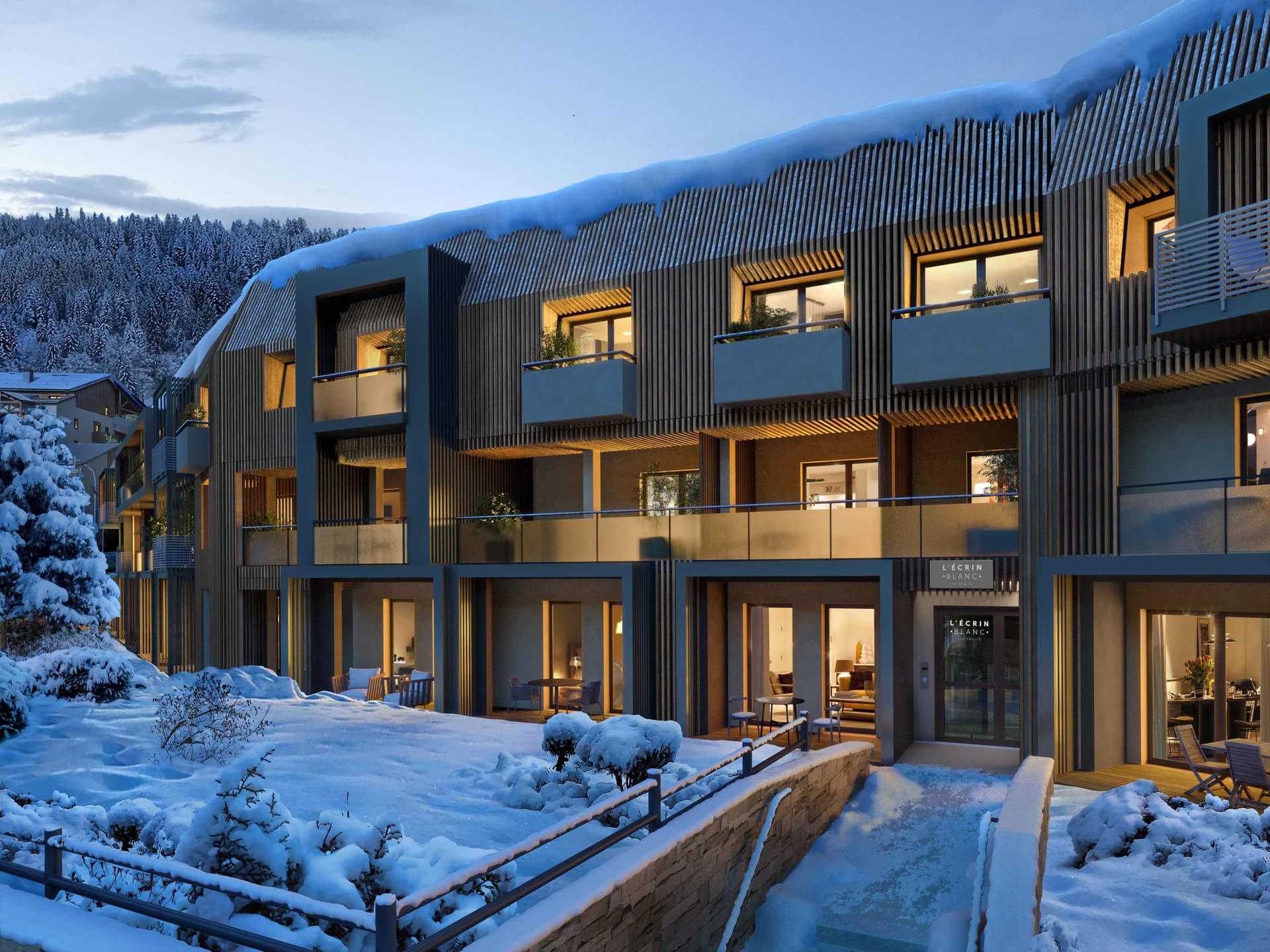 les Angles — Située au cœur de la station des Angles, cette nouvelle résidence s’intègre harmonieusement entre la... — Miniature 4