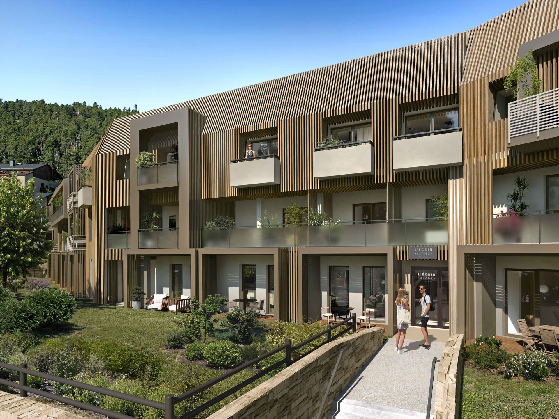 les Angles — Située au cœur de la station des Angles, cette nouvelle résidence s’intègre harmonieusement entre la... — Miniature 5