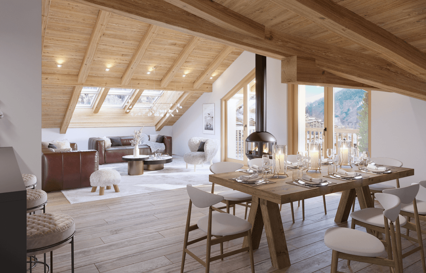 Morzine — Situé dans l’un des plus grands domaines skiables d’Europe, ce projet s’inscrit au cœur d’un ensembl... — Miniature 5