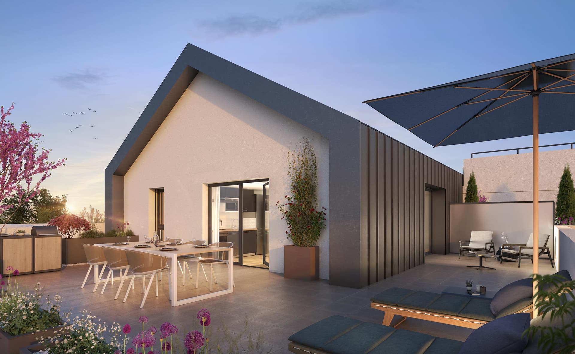 Geveze — Située à Gévezé, dans le département d’Ille-et-Vilaine, cette nouvelle résidence s’intègre harmonieu... — Miniature 4