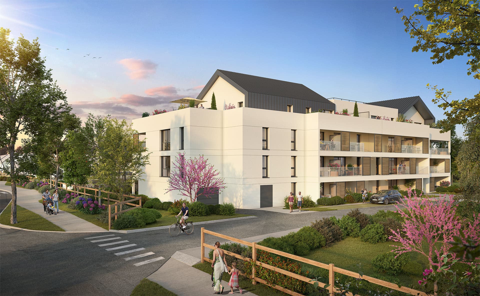 Geveze — Située à Gévezé, dans le département d’Ille-et-Vilaine, cette nouvelle résidence s’intègre harmonieu... — Miniature 5