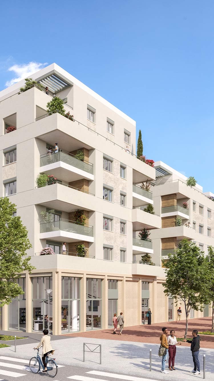 Vaulx en Velin — Implantée au cœur d’un environnement verdoyant, cette nouvelle résidence s’articule autour d’un jard... — Miniature 5