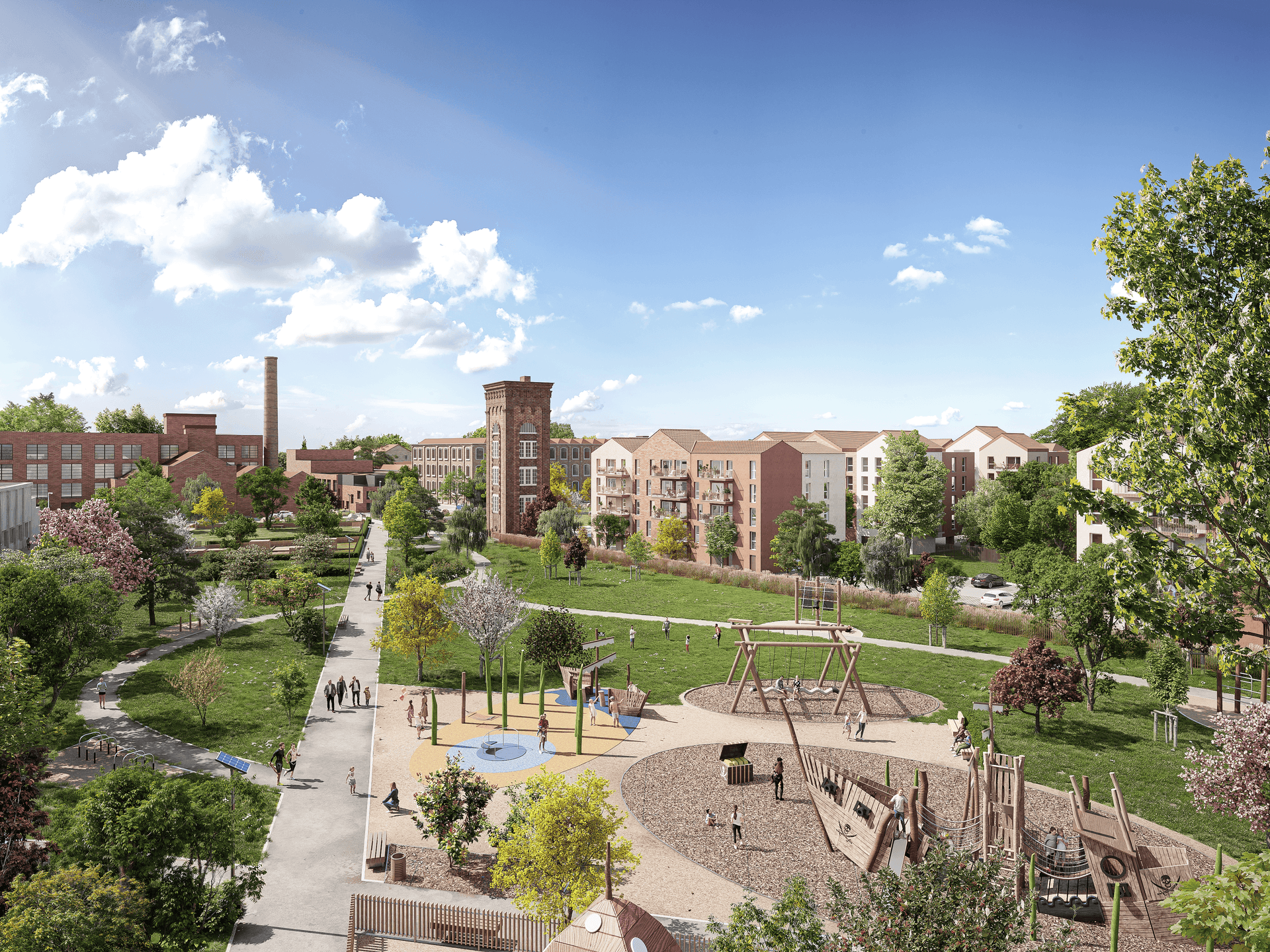 Tourcoing — Située au cœur de Tourcoing, cette nouvelle résidence prend place sur un site chargé d’histoire, en ...