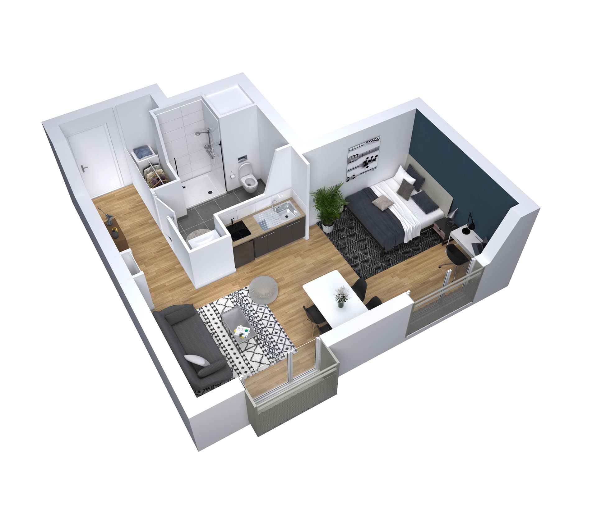 Joue-les-Tours — Située à Joué-lès-Tours, à proximité immédiate de Tours, cette résidence dédiée aux étudiants bénéfi... — Miniature 4