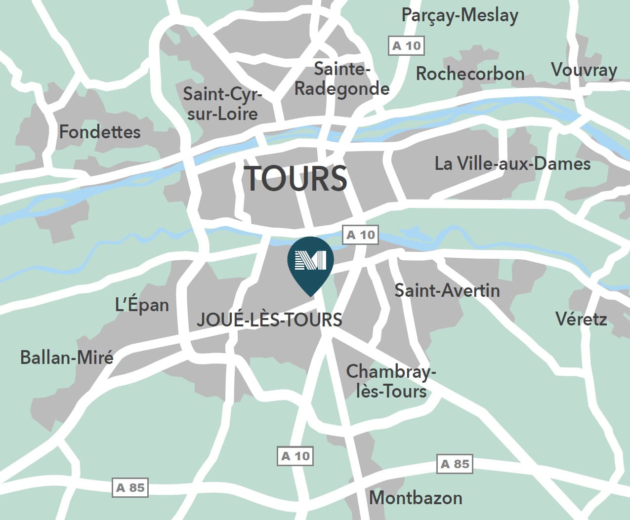 Joue-les-Tours — Située à Joué-lès-Tours, à proximité immédiate de Tours, cette résidence dédiée aux étudiants bénéfi... — Miniature 6
