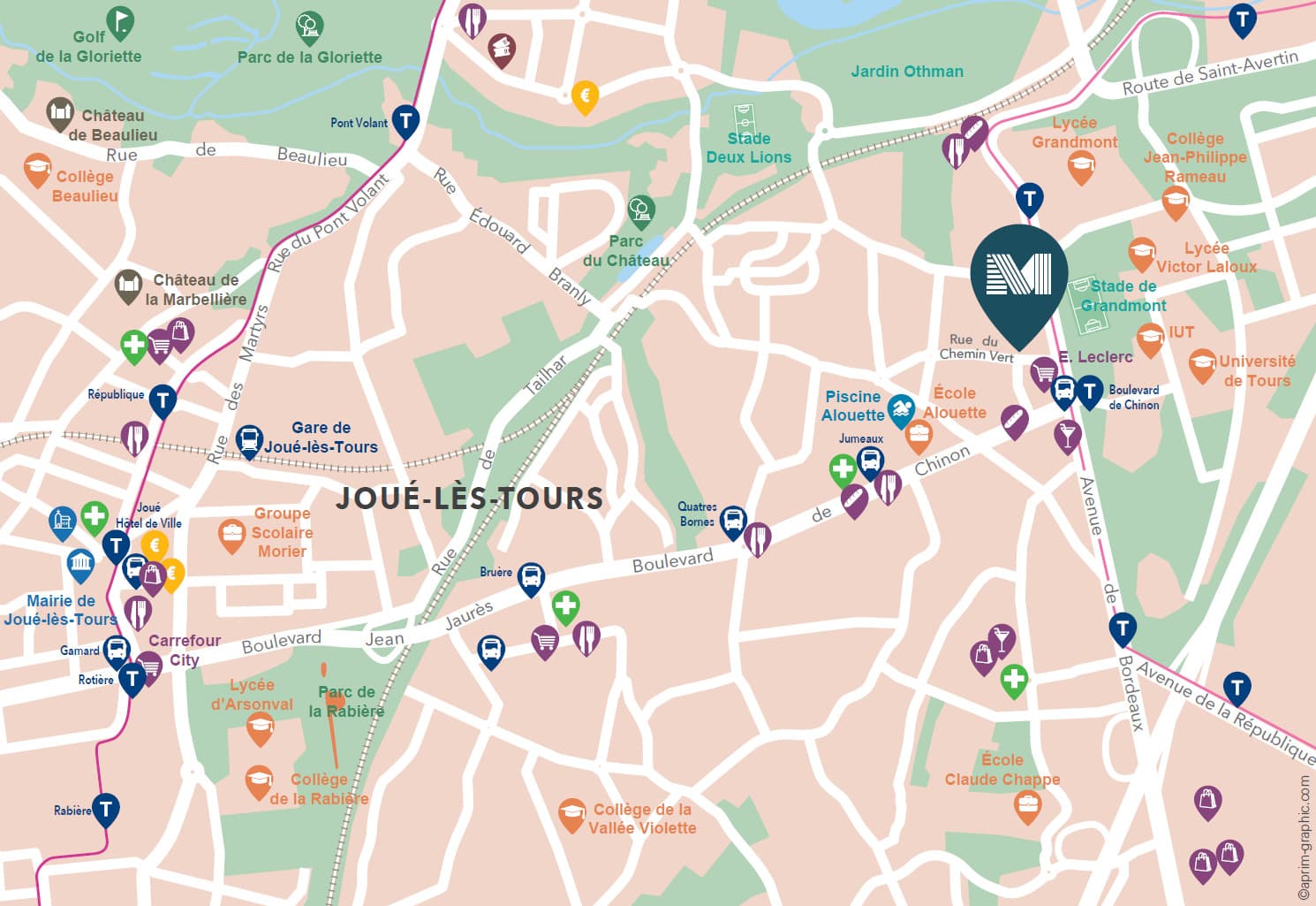 Joue-les-Tours — Située à Joué-lès-Tours, à proximité immédiate de Tours, cette résidence dédiée aux étudiants bénéfi... — Miniature 7