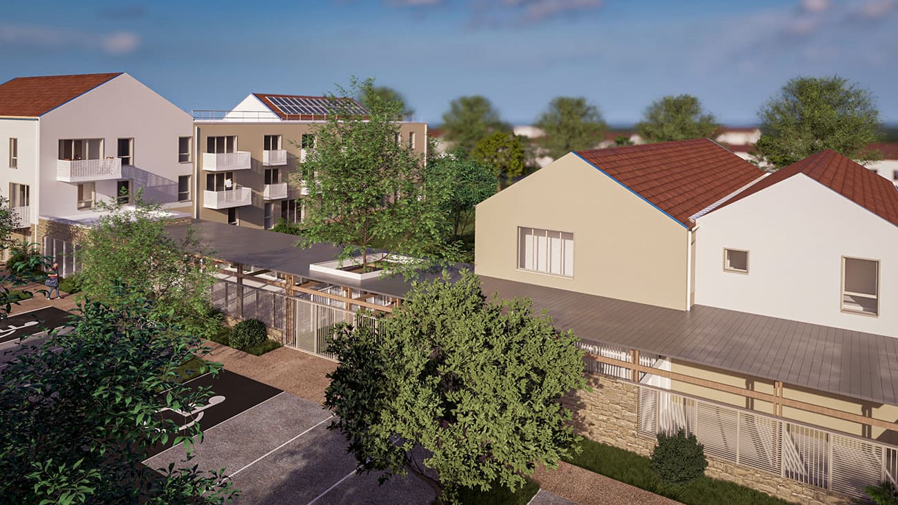 Fontaine-le-Comte — Située au cœur d’un environnement verdoyant et paisible, cette résidence propose un cadre de vie har... — Miniature 3