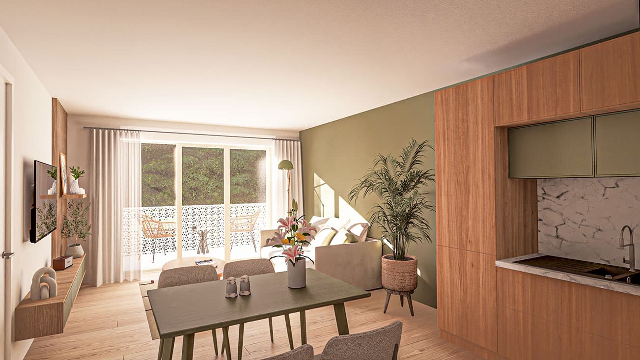 Fontaine-le-Comte — Située au cœur d’un environnement verdoyant et paisible, cette résidence propose un cadre de vie har... — Miniature 8