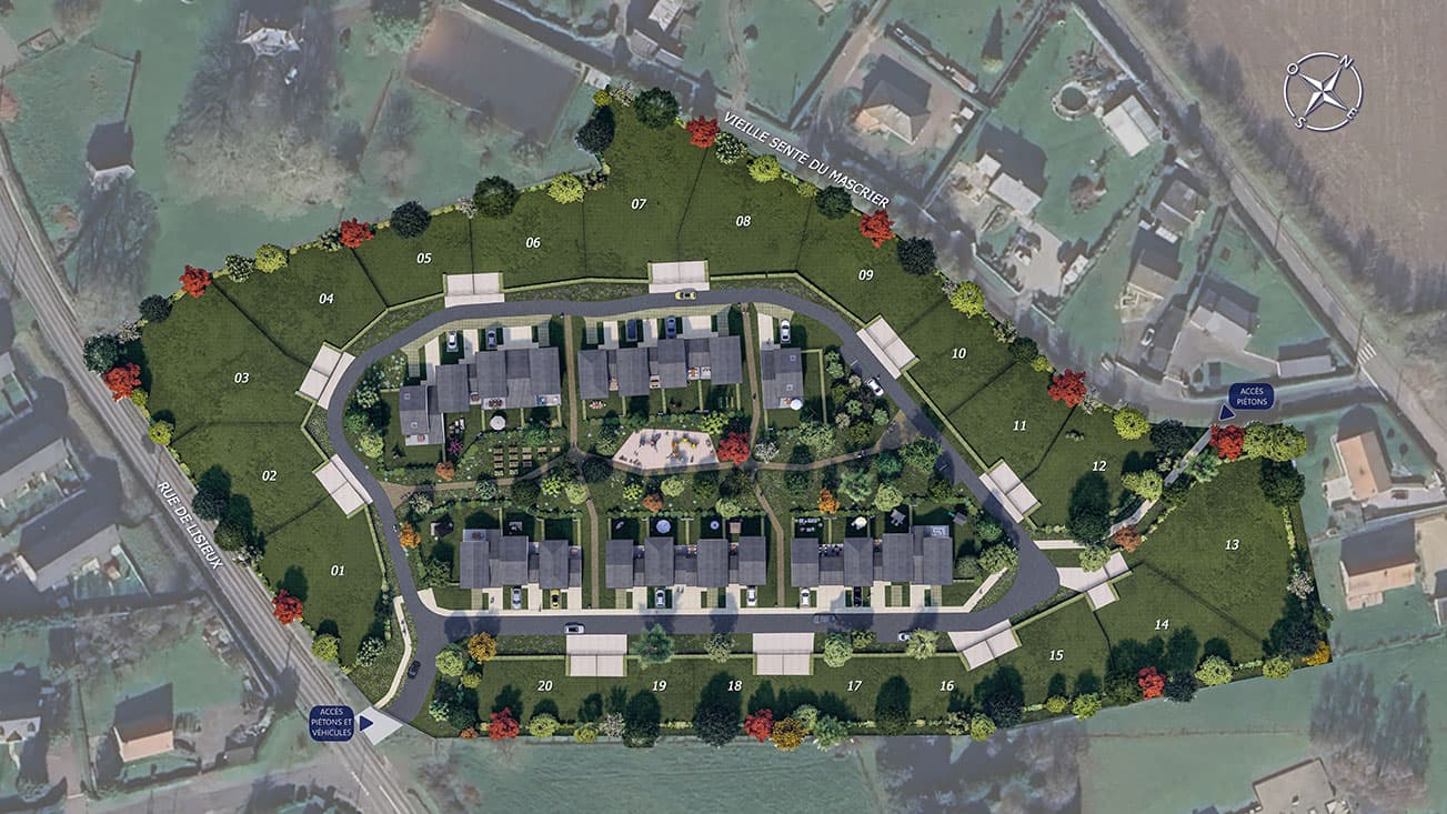 Bernay — Situées à proximité immédiate du centre-ville de Bernay, ces maisons individuelles offrent un cadre ... — Miniature 5