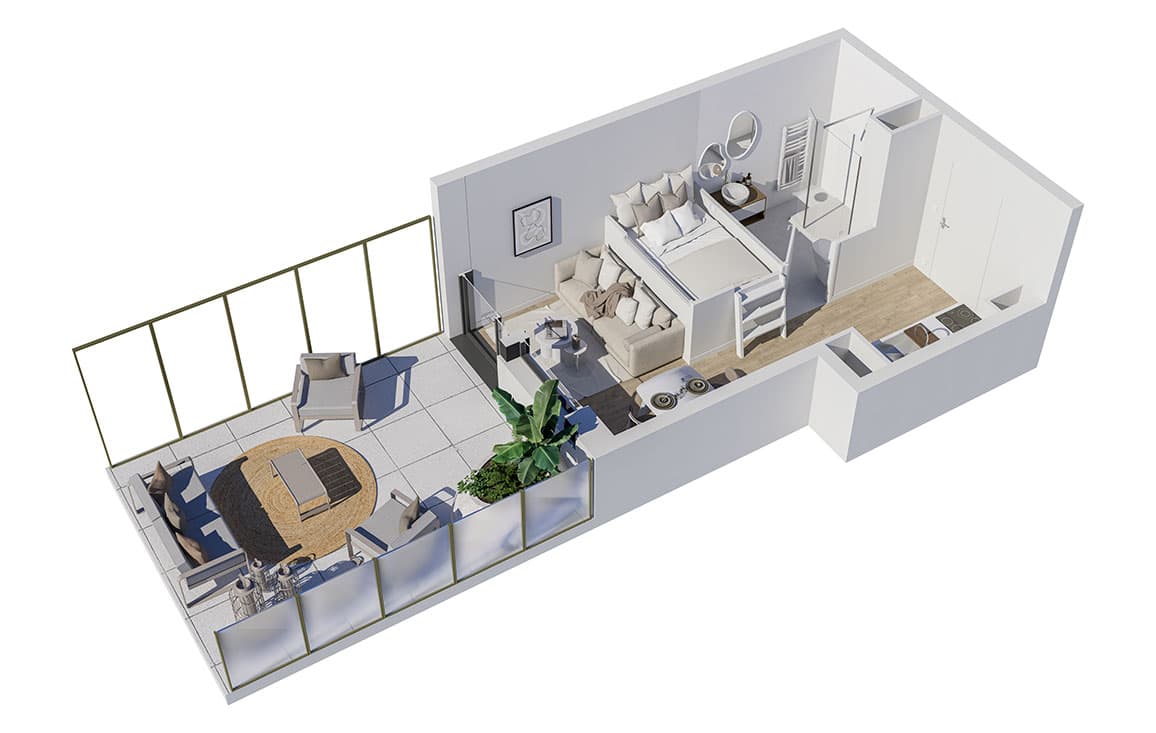 Rouen — Située au cœur de Rouen, cette résidence contemporaine propose un cadre de vie mêlant modernité et s... — Miniature 5