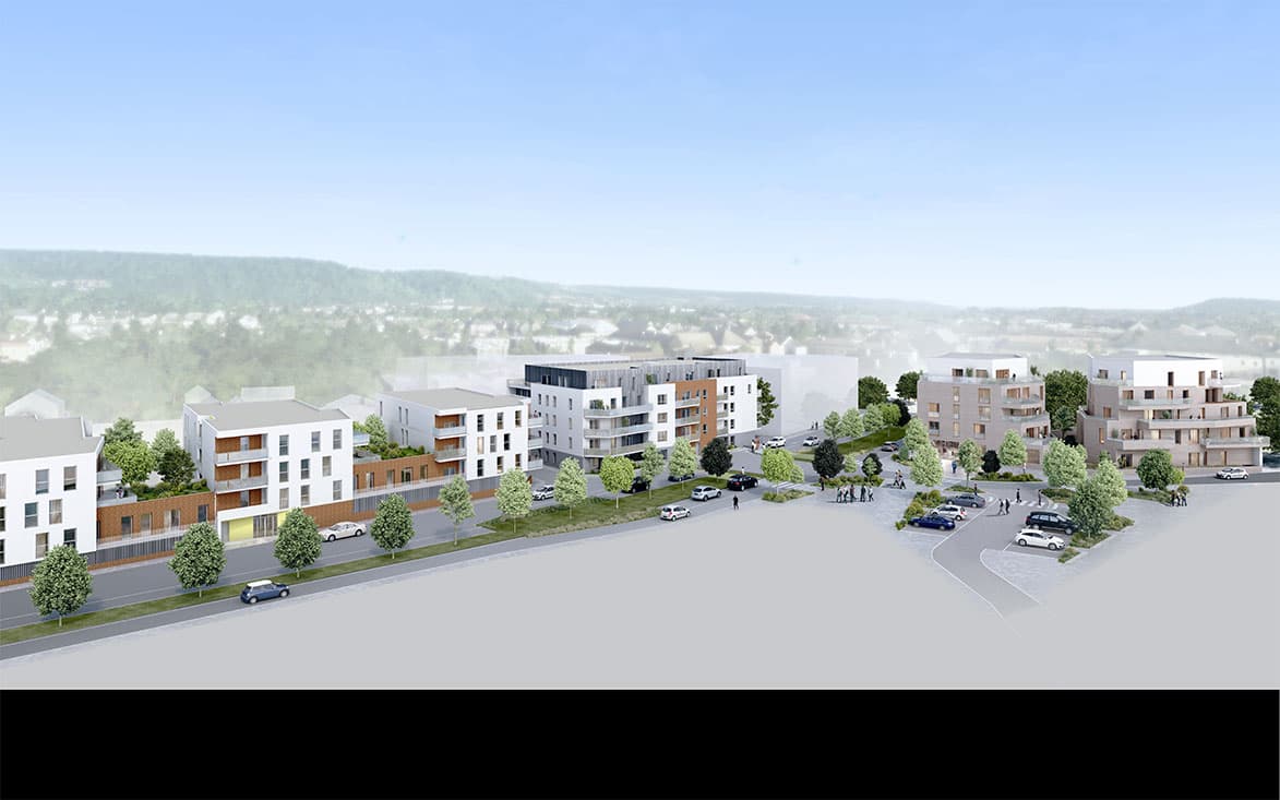 Louviers — Située au cœur de Louviers, cette nouvelle résidence s'intègre harmonieusement dans un environnement... — Miniature 3