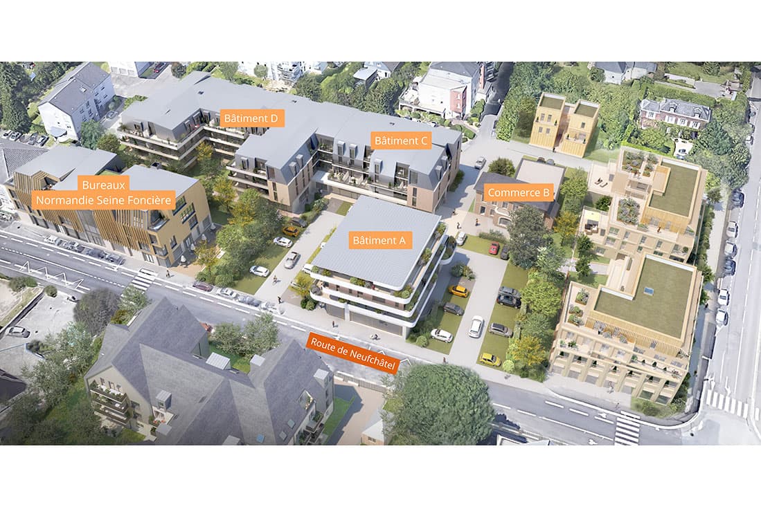 Bois-Guillaume — Idéalement située à Bois-Guillaume, cette nouvelle résidence contemporaine s’intègre harmonieusement... — Miniature 4