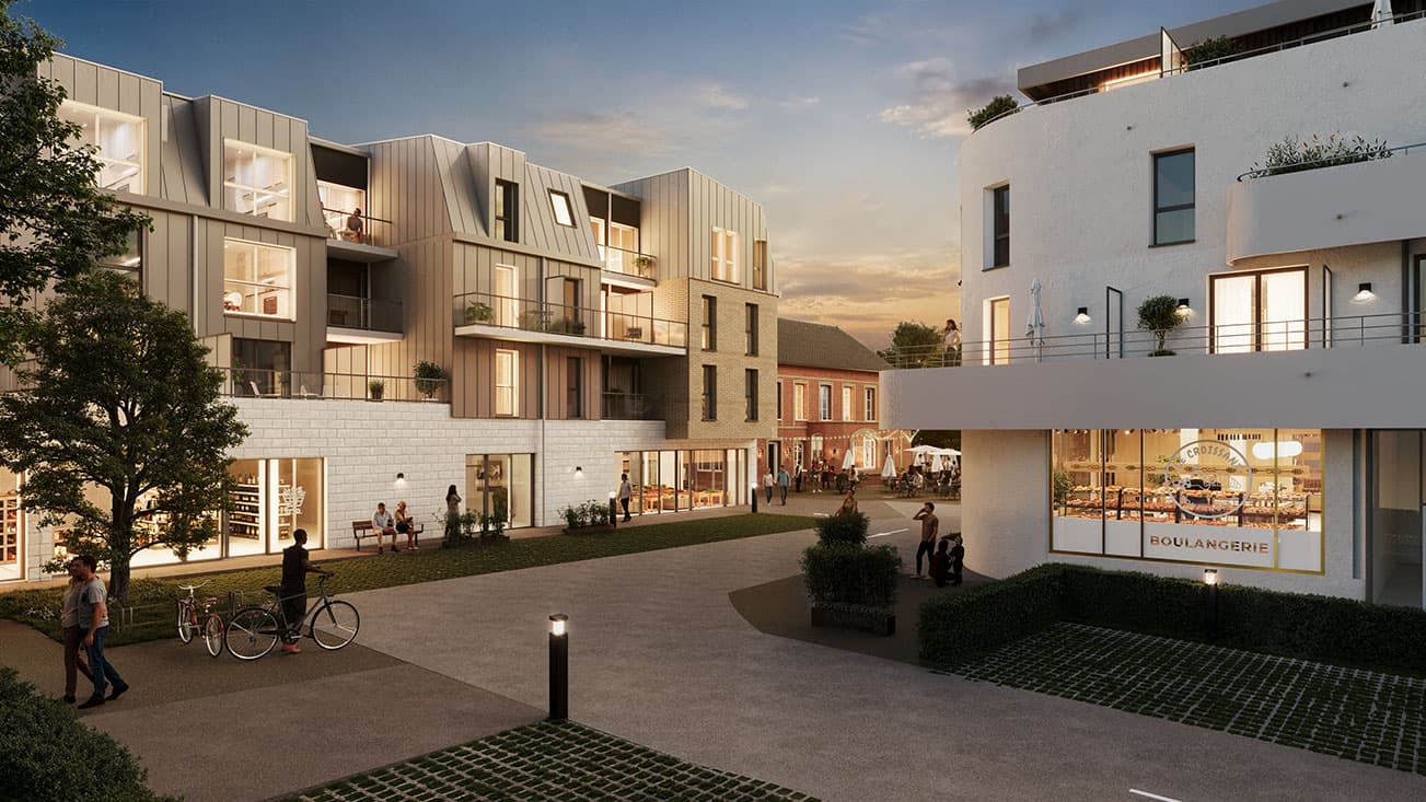 Bois-Guillaume — Idéalement située à Bois-Guillaume, cette nouvelle résidence contemporaine s’intègre harmonieusement... — Miniature 9