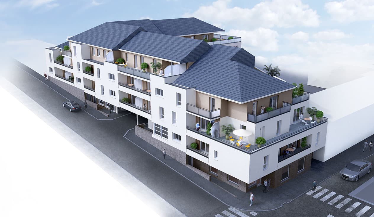 Déville-Lès-Rouen — Au cœur de Déville-lès-Rouen, une résidence contemporaine propose 39 appartements, allant du studio ... — Miniature 3