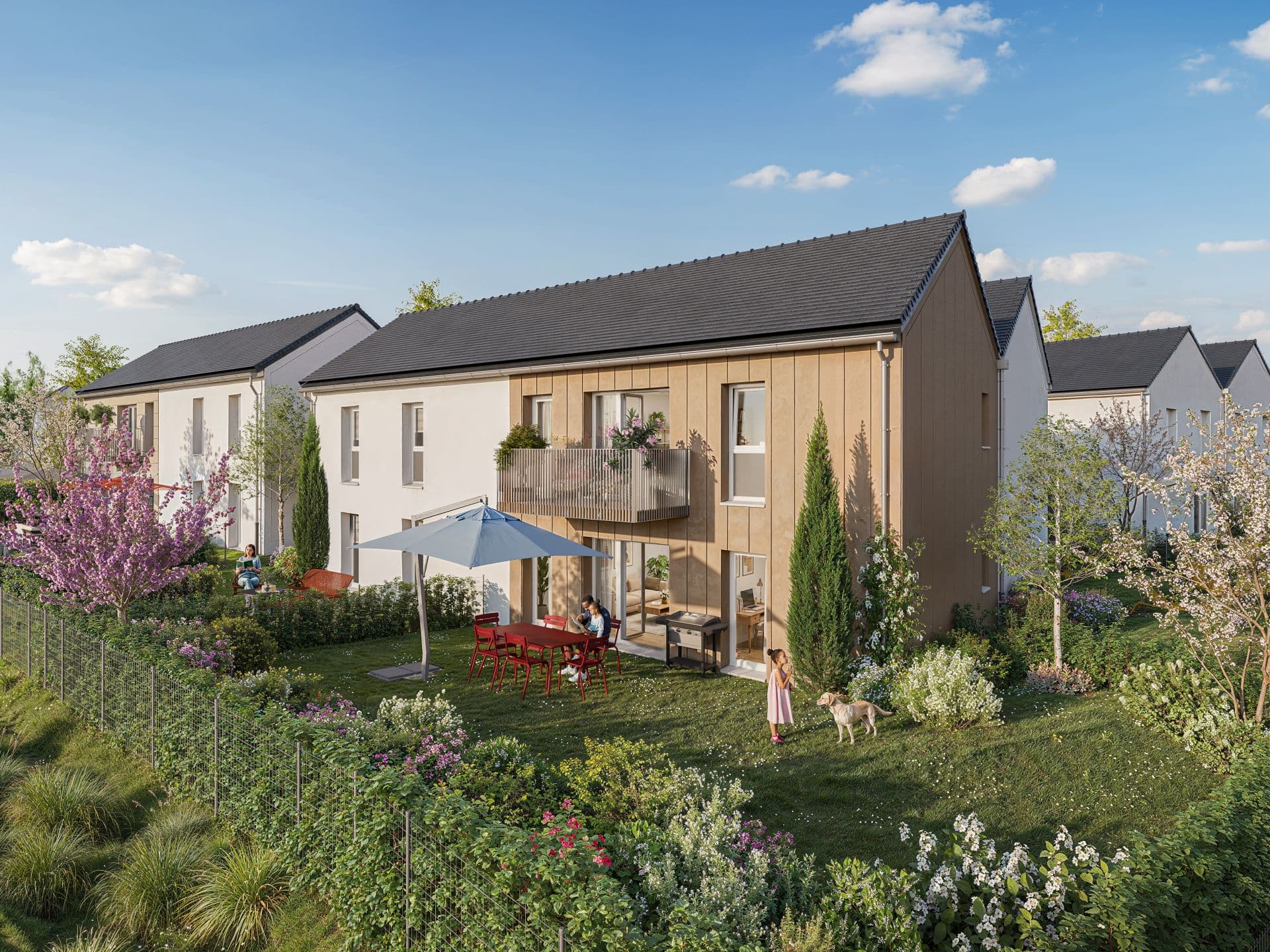 Breal sous Montfort — Située au cœur de Bréal-sous-Montfort, cette nouvelle résidence propose un ensemble de 22 logements ... — Miniature 3