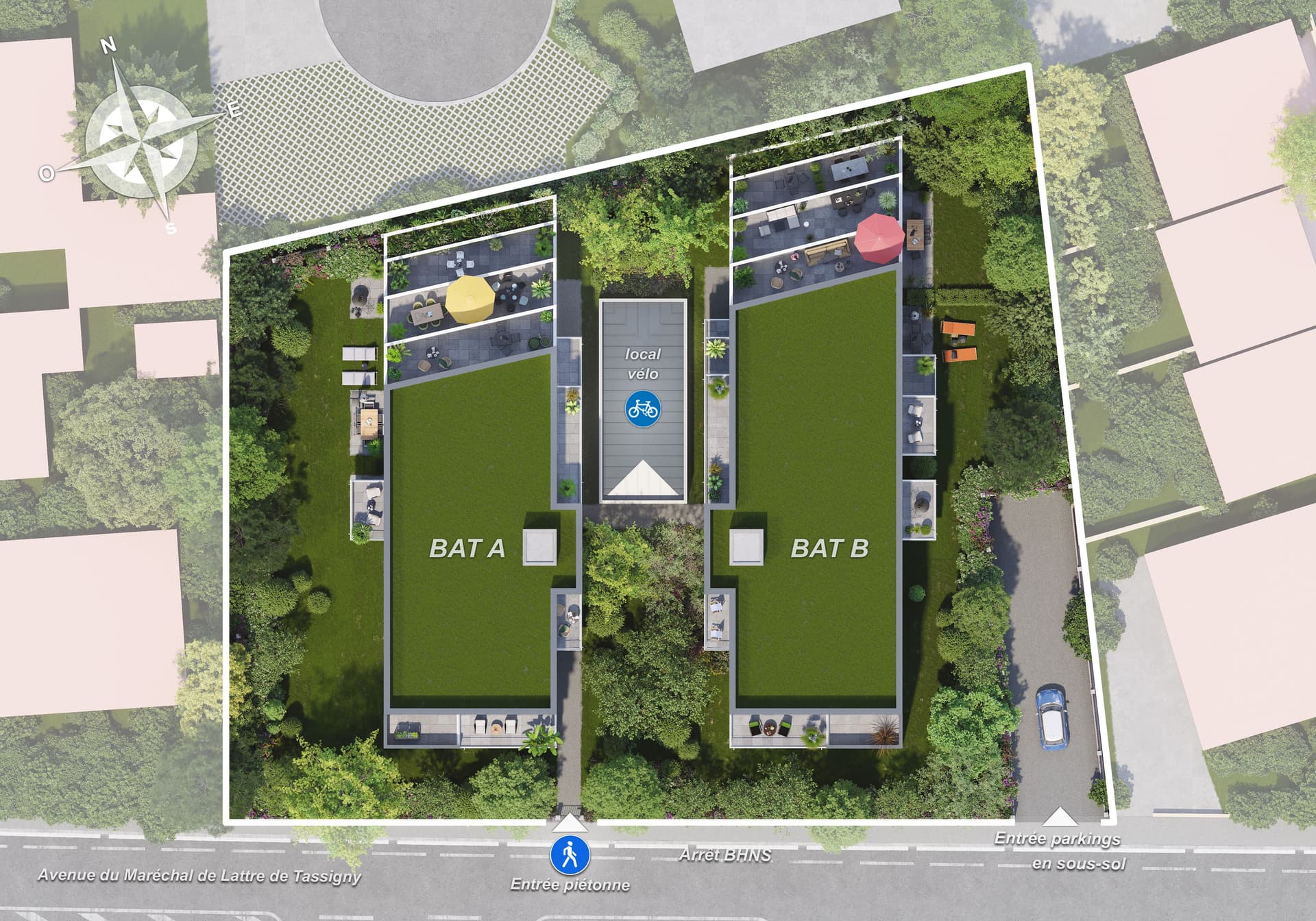 Bordeaux — Située dans un environnement résidentiel calme et verdoyant, cette nouvelle résidence propose des ap... — Miniature 5