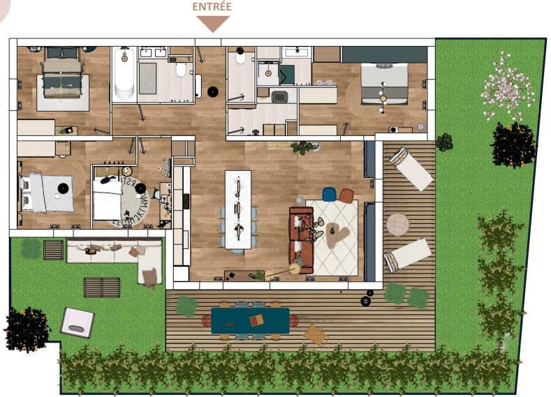 Bidart — Située dans un environnement agréable, cette nouvelle résidence propose des appartements spacieux al... — Miniature 8